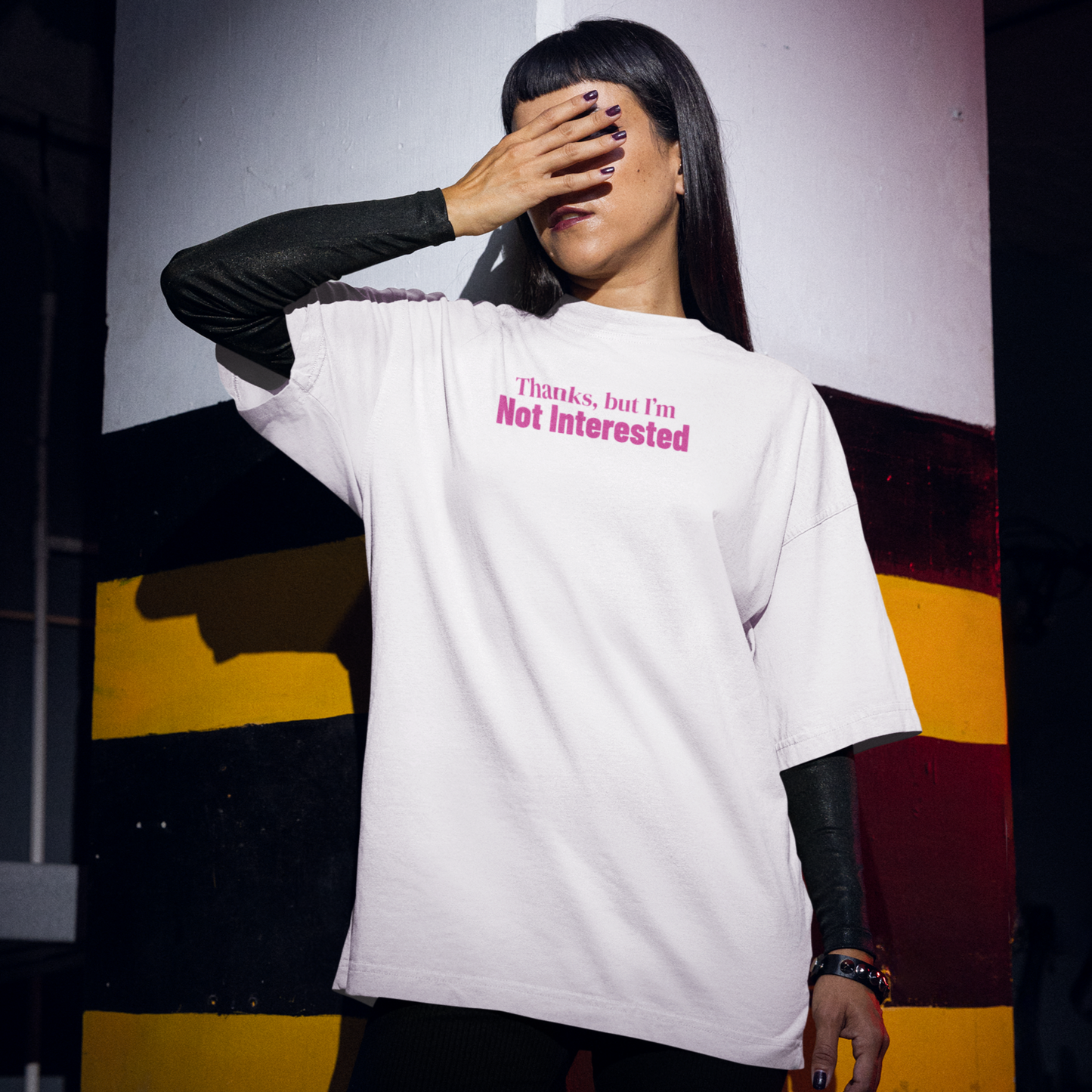 Thanks But I'm Not Interested Oversized Fit Tee