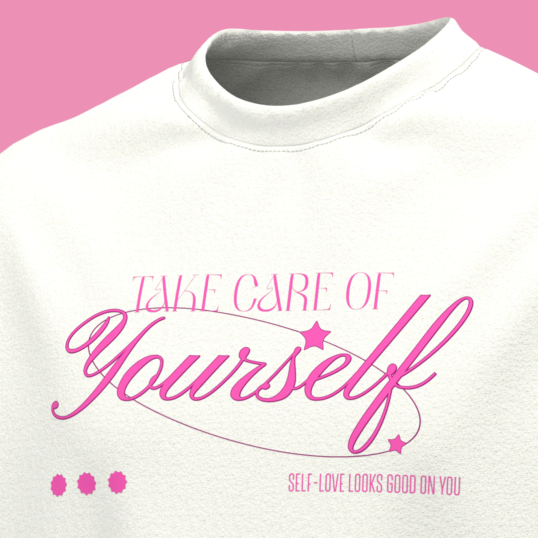 Take Care of Yourself Oversized Fit Tee
